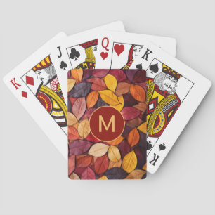 Farbige Herbstblätter für die benutzerdefinierte M Spielkarten