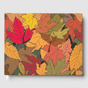 Farbige Herbstblätter Gästebuch