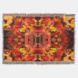 Farbige Herbstblätter, gold rot orange Ahornblatt Decke
