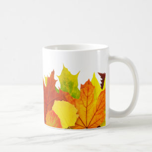 Farbige Herbstblätter Kaffeetasse