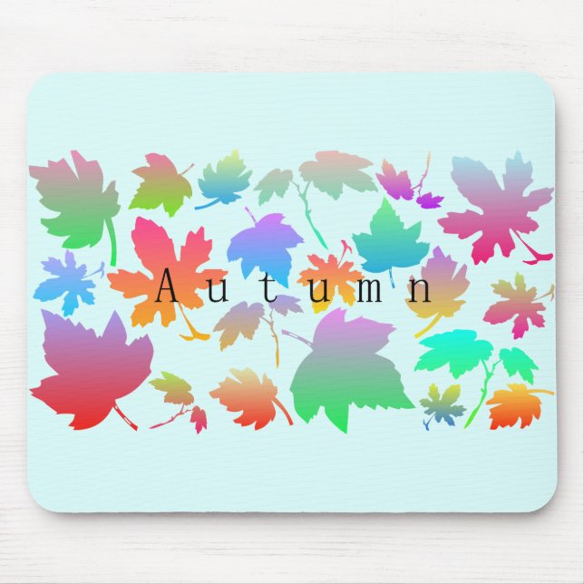 Farbige Herbstblätter Mousepad (Vorne)