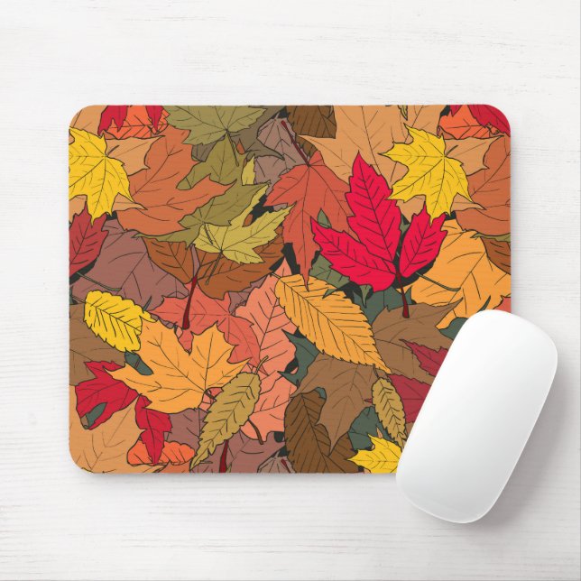 Farbige Herbstblätter Mousepad (Mit Mouse)