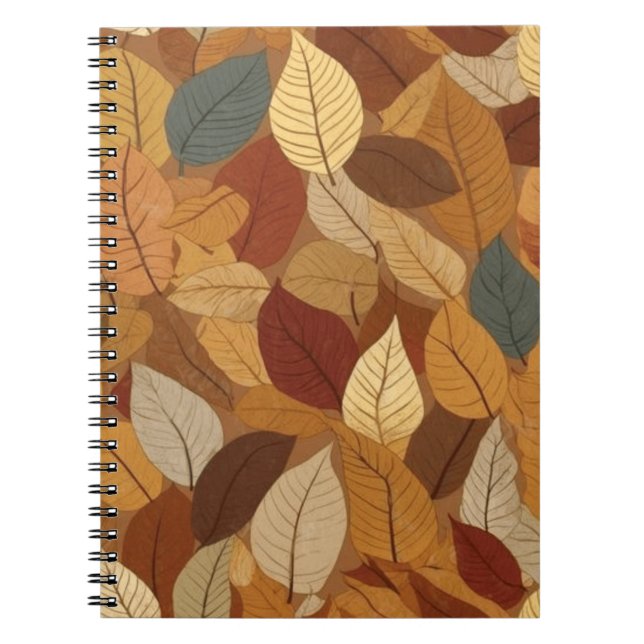 Farbige Herbstblätter Notizblock (Vorderseite)