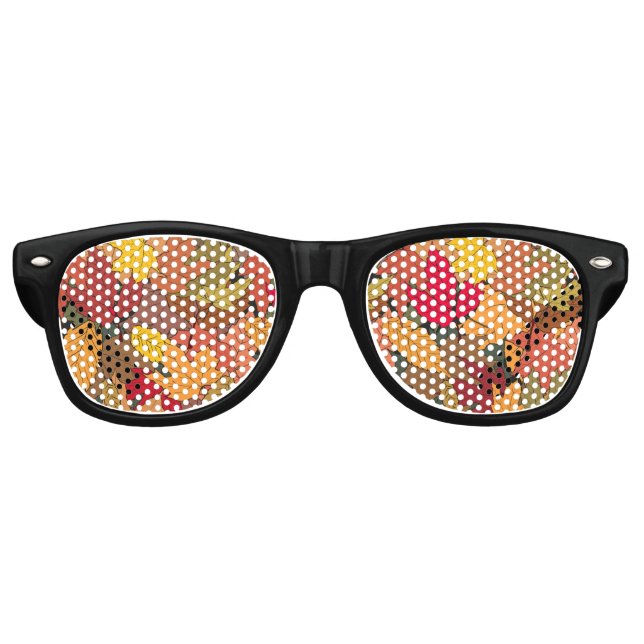 Farbige Herbstblätter Partybrille (Vorderseite)
