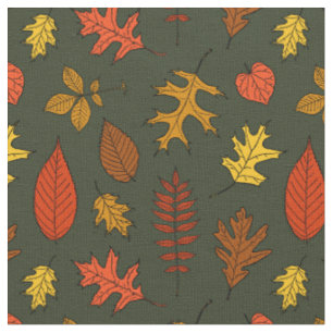 Farbige Herbstlaub Grünes Hintergrundthema Natur Stoff