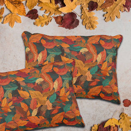 Farbige Herbstlaube Dekokissen