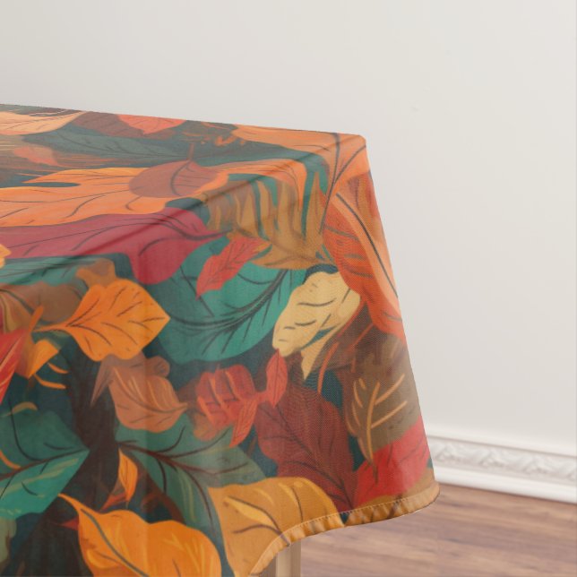 Farbige Herbstlaube lang Tischdecke (Beispiel)