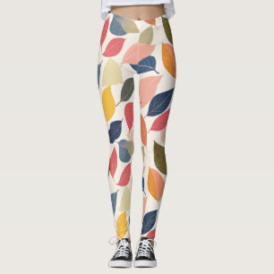 Farbige Herbstlaube Leggings