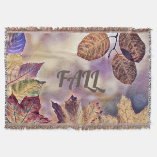 Farbige Herbstlaube mit Herbstfarben Aquarell Decke