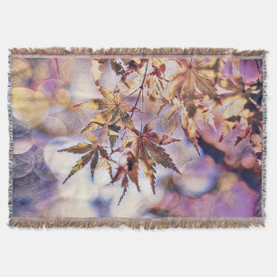 Farbige Herbstlaube mit Herbstfarben Aquarell Decke