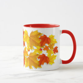 Farbige Herbstlaube Tasse