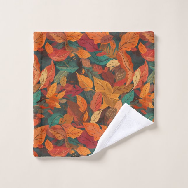 Farbige Herbstlaube Waschlappen (Waschlappen)