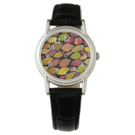 Farbige Herbstleaves Foliage Akrylkunstwerk | Armbanduhr