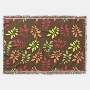 Farbige Herbstleber in warmen Ton-Throw-Blanken Decke