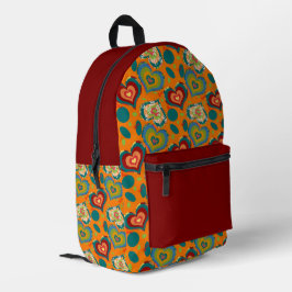 Farbige Herzen zum Knallen Bedruckter Rucksack