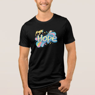 Farbige Hoffnung Graffiti - Y2K Glitzernde Ästheti Tri-Blend Shirt