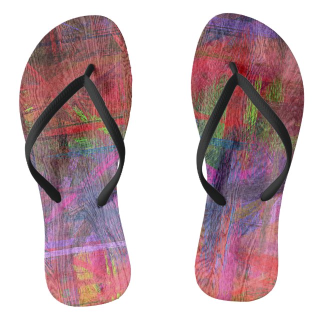 Farbige Holzkörnigkeit #3 Flip Flops (Fußbett)
