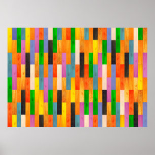 Farbige Holzstruktur. Parkett aus Holz Poster
