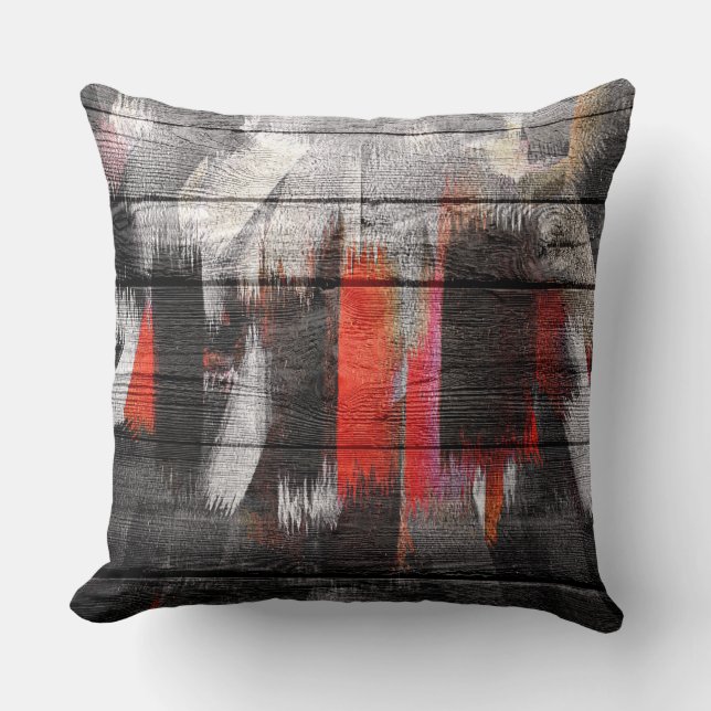 Farbige Holztäfelungen #7 Kissen (Vorderseite)