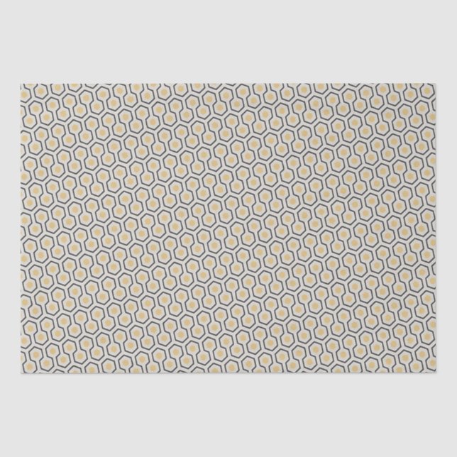 Farbige Honeycomb Apiary Business Seidenpapier (Vorderseite)