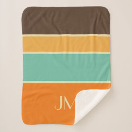 Farbige horizontale Linien im Retrostil Sherpadecke