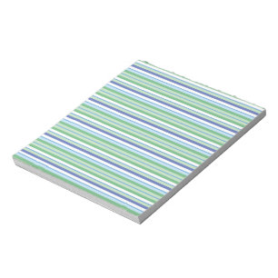 Farbige horizontale Streifen Notizblock