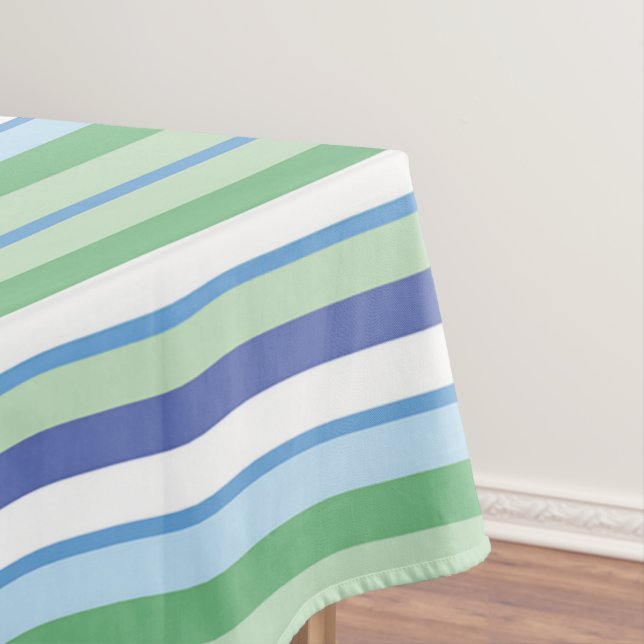 Farbige horizontale Streifen Tischdecke (Beispiel)