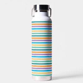Farbige horizontale Streifen Trinkflasche