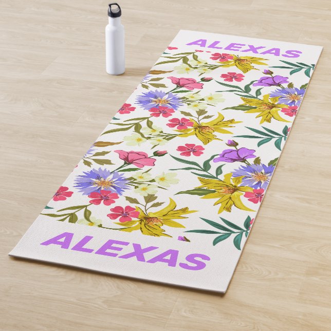 Farbige hübsche Blume Muster Yogmatte Yogamatte (Beispiel)