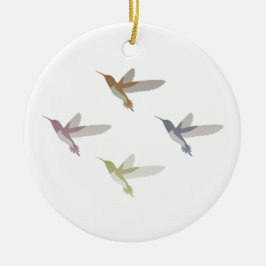 Farbige Hummingvögel Keramikornament