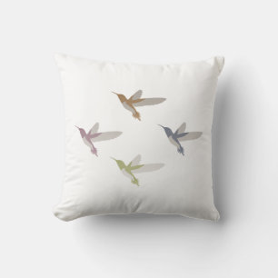 Farbige Hummingvögel Kissen