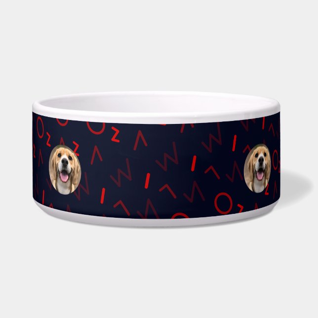 Farbige Hunde Mama Personalisiertes Haustier Zubeh Napf (Vorderseite)