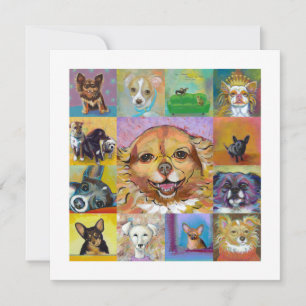 Farbige Hundekunst zeitgenössische Gemälde Spielka Einladung