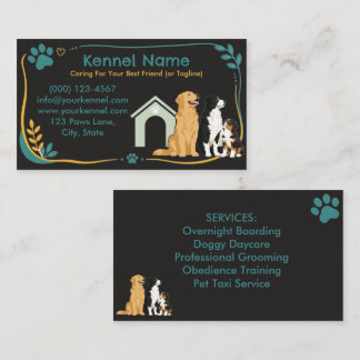 Farbige Hundezucht Visitenkarte Anpassbar