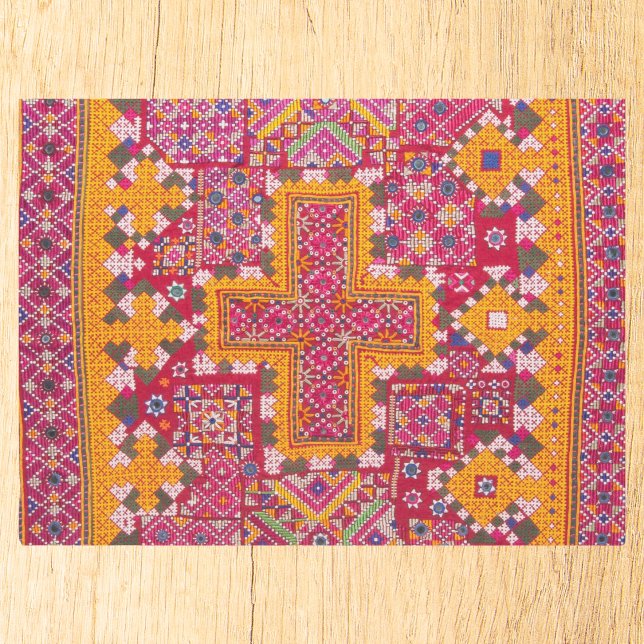 Farbige indische Stickerei Seidenpapier (Von Creator hochgeladen)