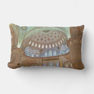 Farbige Innenkuppeldecke der Blauen Moschee Lendenkissen