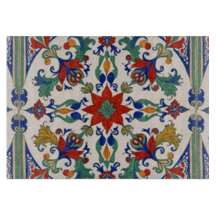 Farbige Iznik-Persisch-Türkische Handbemalte Repro Schneidebrett