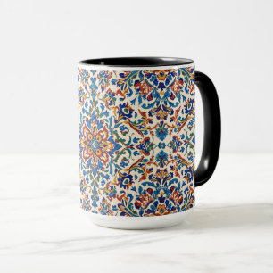 Farbige Iznik-Persisch-Türkische Handbemalte Repro Tasse