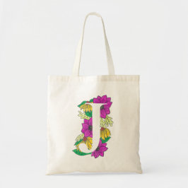 Farbige "J" Design Tote Bag Tragetasche