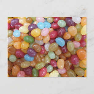 Farbige Jelly Beans Postkarte