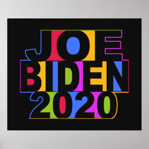 Farbige JOE BIDEN 2020 Poster