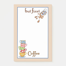 Farbige Kaffeekuppen Post-it®-Hinweise Post-it Klebezettel