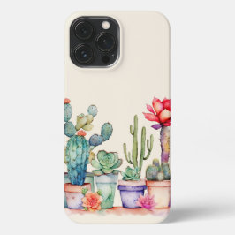 Farbige Kakteen und Sukkulente iPhone 13 Pro Max Hülle