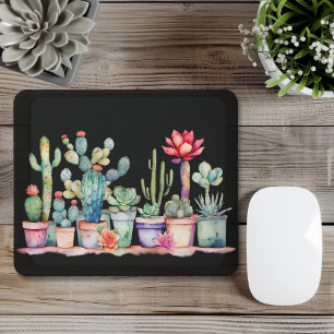 Farbige Kakteen und Sukkulturen Mousepad