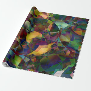 Farbige, kaleidoskopische abstrakte Kunst Geschenkpapier