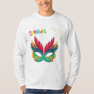 Farbige Karnevalsmaske – Festliches Mardi Gras Des T-Shirt