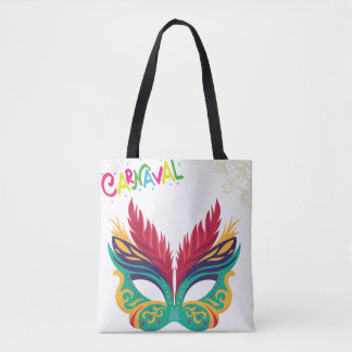 Farbige Karnevalsmaske – Festliches Mardi Gras Des Tasche