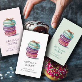 Farbige Kekse Bäckerei Konditorei Koch Pinsel Visitenkarte