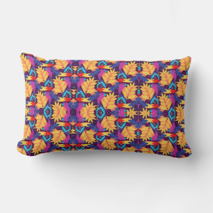 Farbige Kissen mit einem kaleidoskopischen Muster