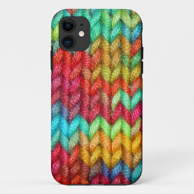 Farbige Knitter Yarn Case-Mate iPhone Case (Rückseite)